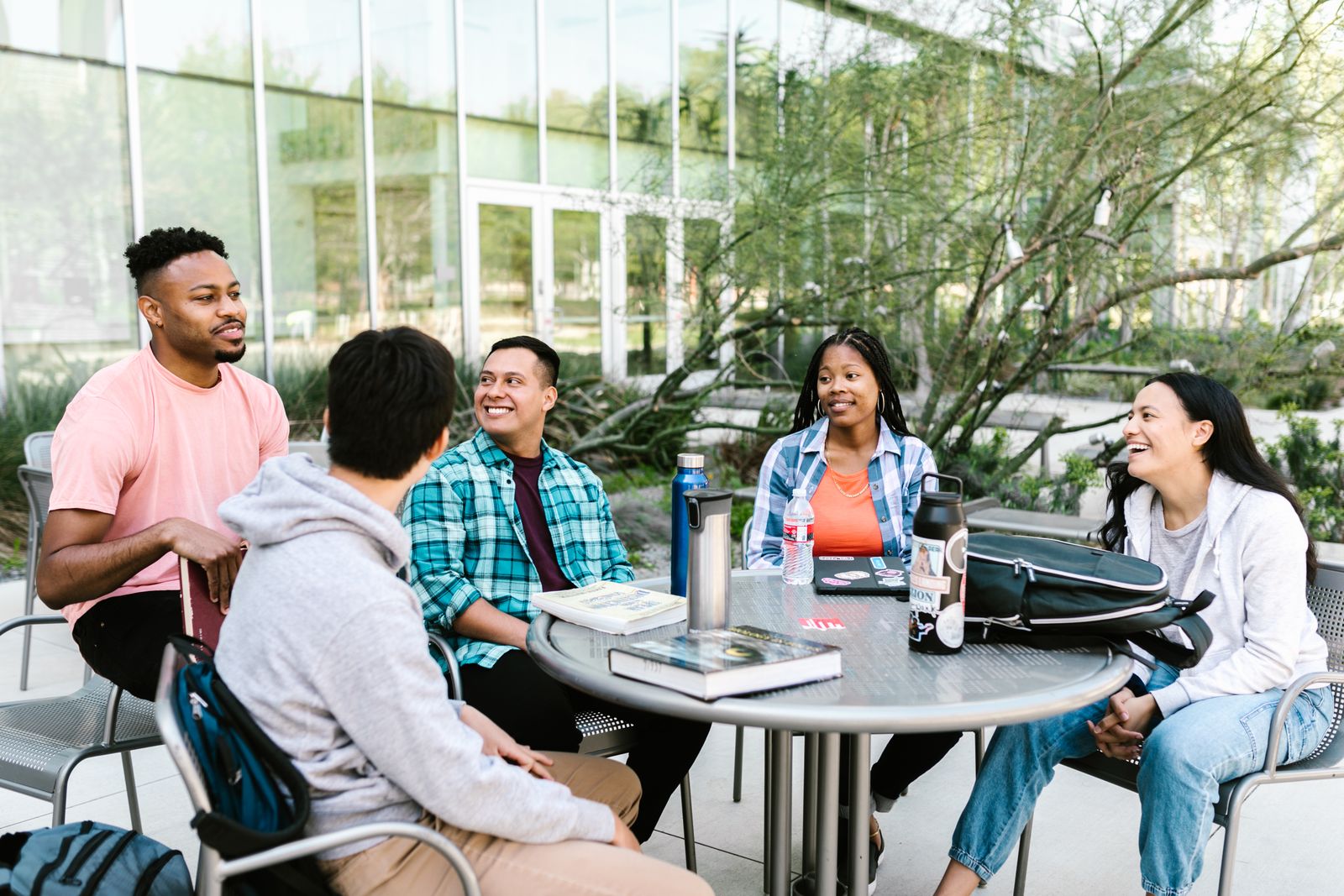 Illustrative stock photograph of university students